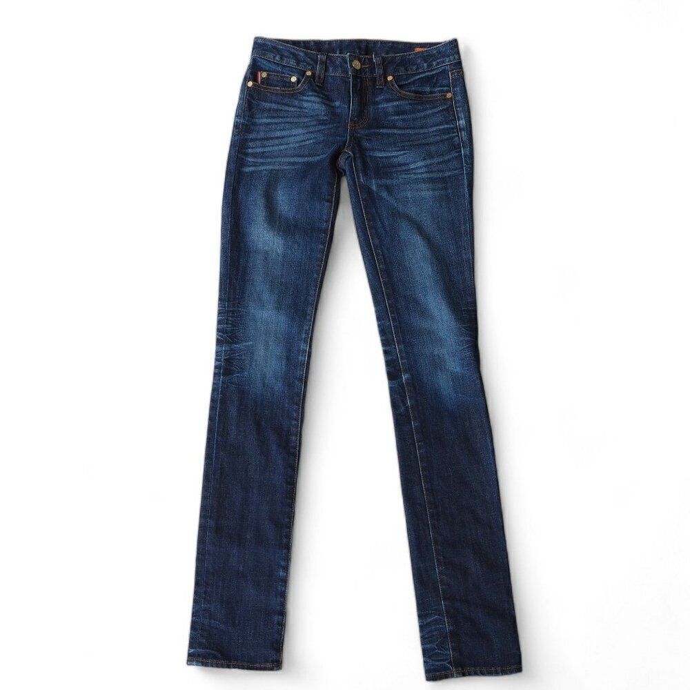 Tory Burch Super Skinny Ombre Medium / Dark Wash Jeans Women's 25